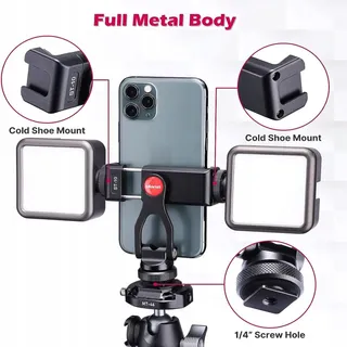 ULANZI ST-10 Metalen Telefoonhouder Statiefadapter iPhone Android — miniatuur 2