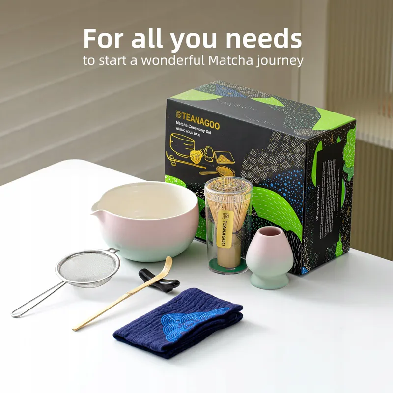 TEANAGOO Matcha Theeset 7-delig met Accessoires — foto 3