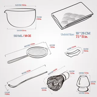 TEANAGOO Matcha Theeset 7-delig met Accessoires — miniatuur 9