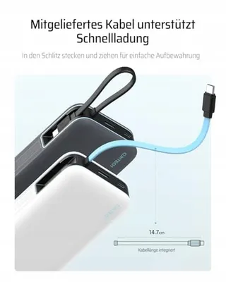 CUKTECH Powerbank 20000mAh 45W USB-C Display — miniatuur 6