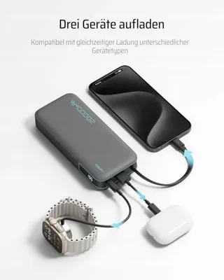 CUKTECH Powerbank 20000mAh 45W USB-C Display — miniatuur 7