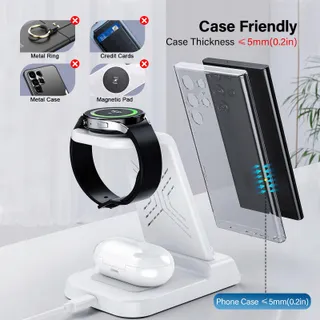 SAMSUNG Draadloze Oplader 3-in-1 Galaxy S25 Ultra Watch Buds Flip Fold — miniatuur 5