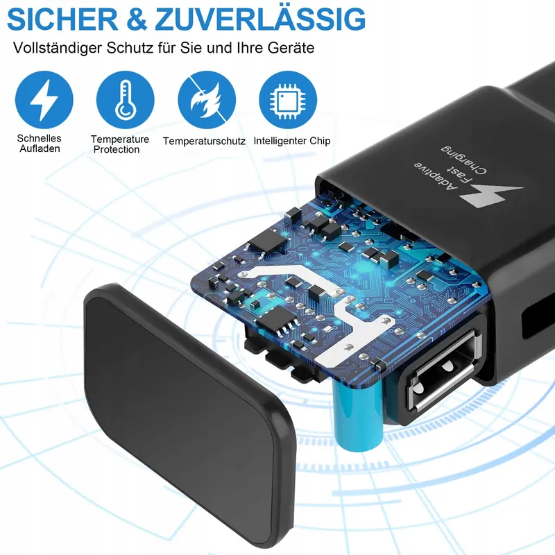 KAIMENGLONG Snellader USB Samsung Galaxy S23 S22 S21 S20 — foto 2