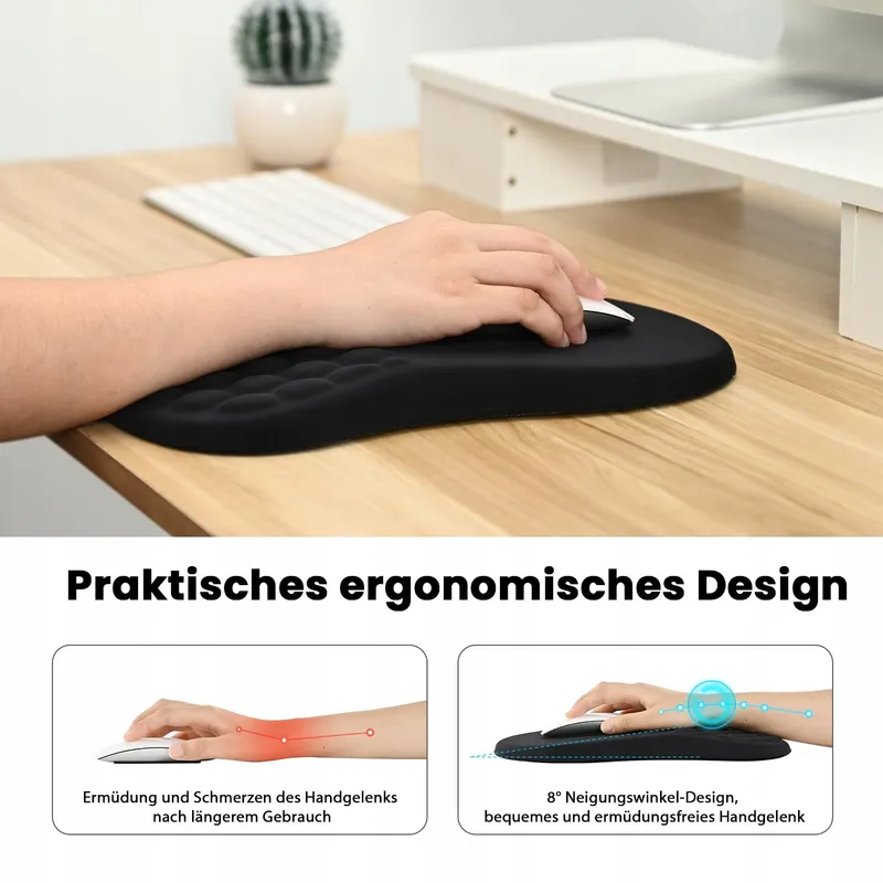 EOOCOO Ergonomische Muismat Polssteun Massage 300x200mm — foto 3