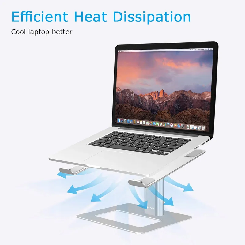 BOYATA Verstelbare Aluminium Laptopstandaard voor 10-17 Inch Notebooks — foto 5