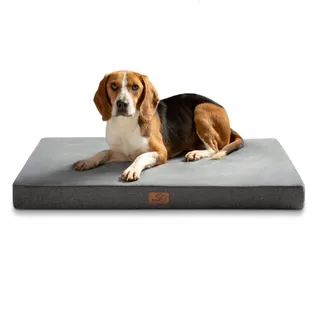 BEDSURE Orthopedisch Hondenkussen 74x46cm Wasbaar Grijs — miniatuur 1