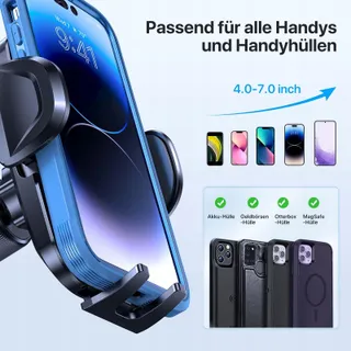 MIRACASE Telefoonhouder Auto Ventilatierooster 360 Draaibaar — miniatuur 6