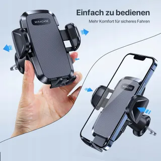 MIRACASE Telefoonhouder Auto Ventilatierooster 360 Draaibaar — miniatuur 2
