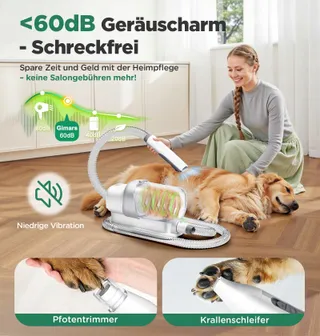 GIMARS Trimmer Hond met Stofzuiger 2,3L 12000Pa Set — miniatuur 6