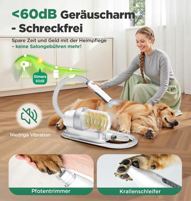 GIMARS Trimmer Hond met Stofzuiger 2,3L 12000Pa Set — foto 6