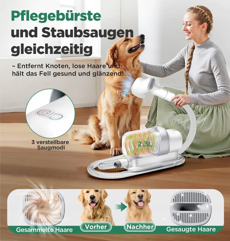 GIMARS Trimmer Hond met Stofzuiger 2,3L 12000Pa Set — foto 5