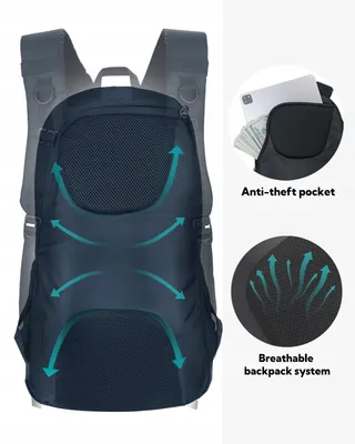 WATERFLY Trekkingrugzak 30L Waterdicht Wandelen Uniseks — miniatuur 3