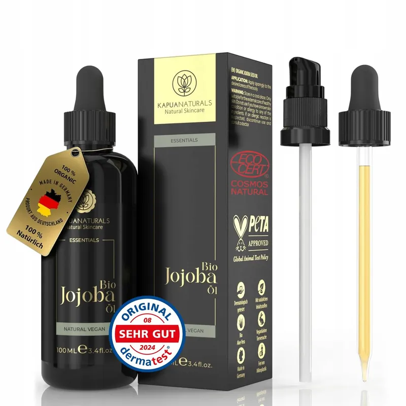 BIO Jojoba Olie 100ml Natuurlijk Haar Huid Nagels Vegan — foto 1