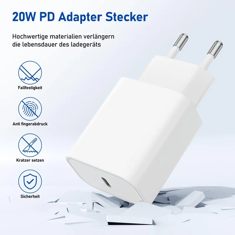 JEENEK Universeel 3-in-1 Kabel Apple Watch iPhone USB-C 2M — foto 4