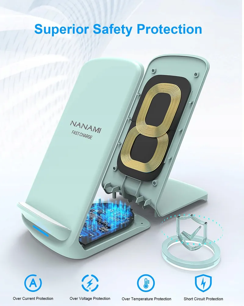 NANAMI Snelle Draadloze Oplader 10W Samsung iPhone Google LG — foto 4