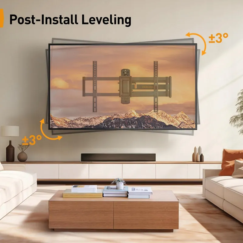 PERLEGEAR TV Wandbeugel 32-75 Inch LED LCD OLED 180 VESA 600x400 45KG — foto 5