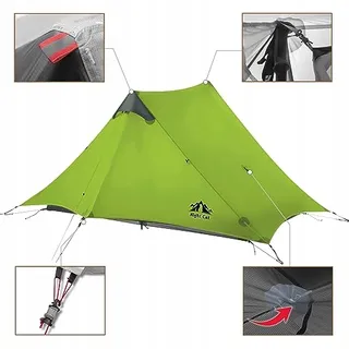 NIGHT CAT Ultralichte Trekkingtent 2 Personen Waterdicht — miniatuur 7