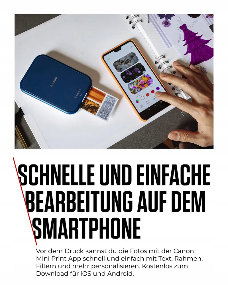 CANON Zoemini 2 Mobiele Fotoprinter Zink Set Stickers — foto 4
