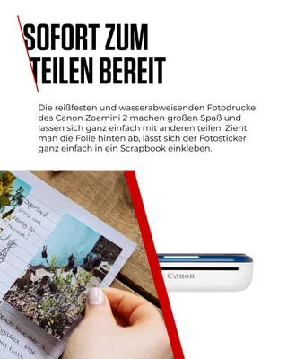 CANON Zoemini 2 Mobiele Fotoprinter Zink Set Stickers — miniatuur 8
