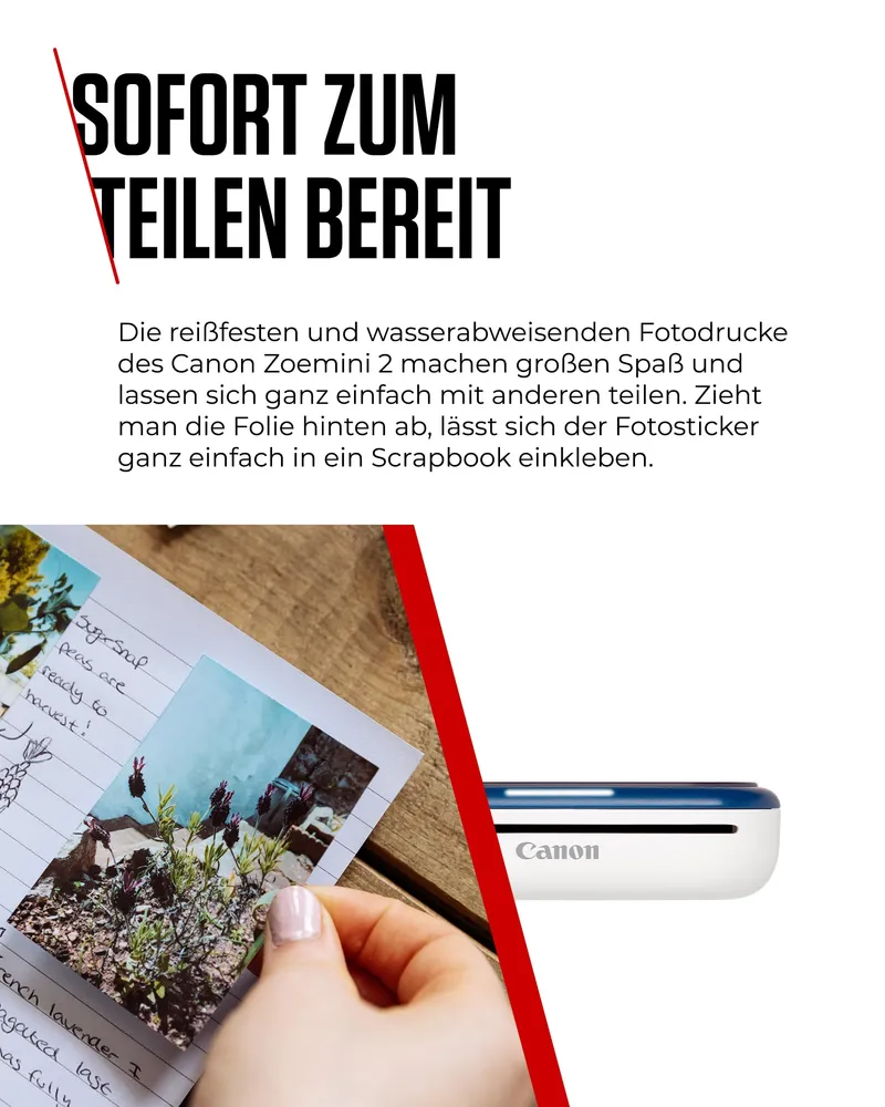 CANON Zoemini 2 Mobiele Fotoprinter Zink Set Stickers — foto 8