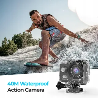 CAMLANCE 4K Actiecamera 64G SD 40M Onderwater WiFi 170° — miniatuur 3