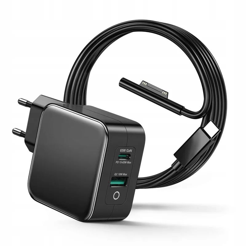 USB-C Oplader 65W met Surface Kabel Pro Go Laptop Book — foto 1