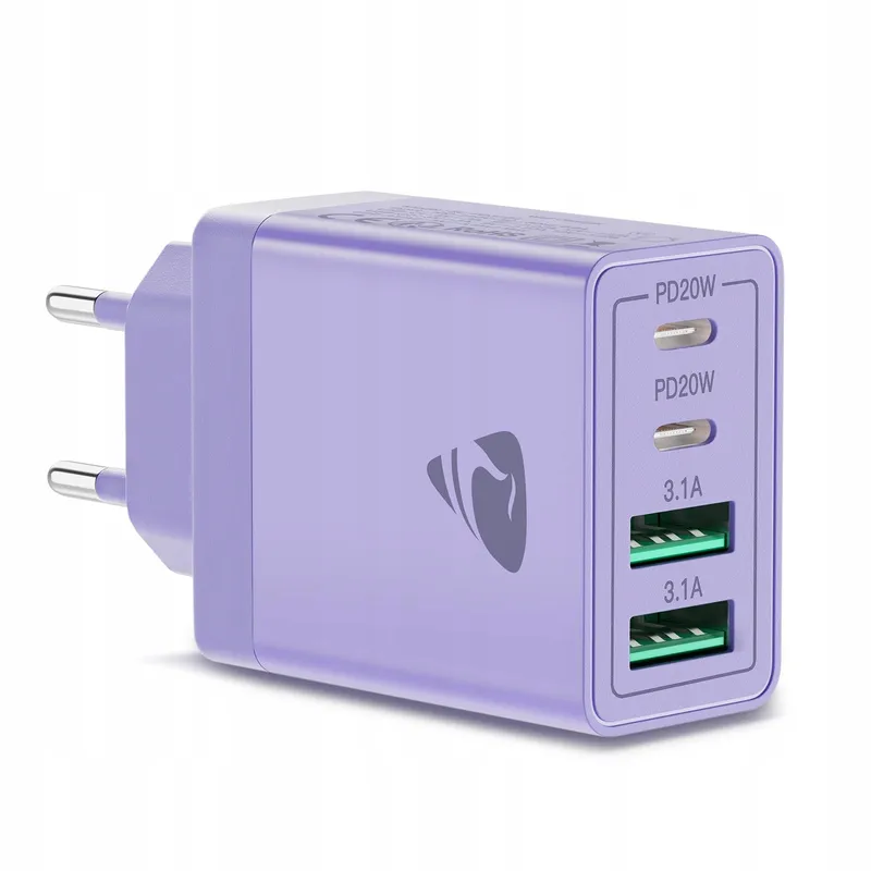 AIONEUS USB C 4-Poorts 40W Snellader USB-C USB-A iPhone — foto 1