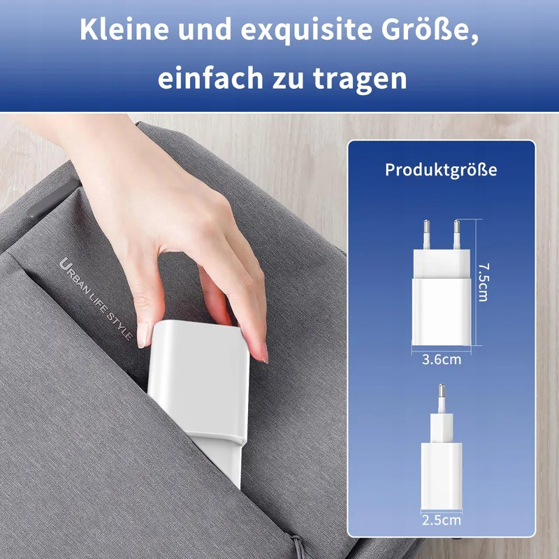 Set van 4 USB Opladers iPhone 16 15 14 Plus Pro Max Android — foto 6