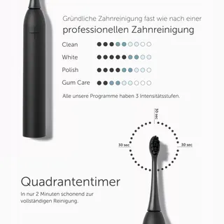 WONDERSMILE Sonische Tandenborstel Pro 4 Programma's Zwart — miniatuur 4