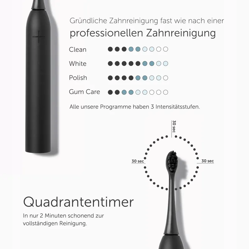 WONDERSMILE Sonische Tandenborstel Pro 4 Programma's Zwart — foto 4