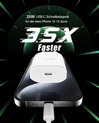 USB C Oplader met Kabel iPhone 16 15 Pro Max iPad 2024 — miniatuur 2