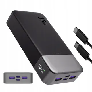 JUOVI Power Bank 20000mAh 35W Snelladen LED iPhone Galaxy — miniatuur 1