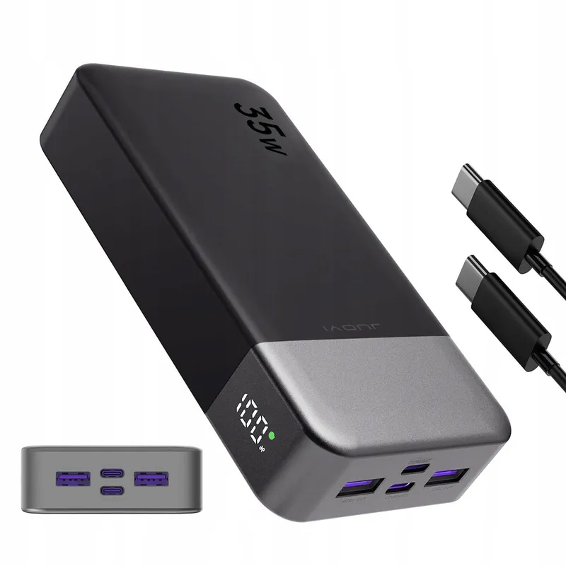 JUOVI Power Bank 20000mAh 35W Snelladen LED iPhone Galaxy — foto 1