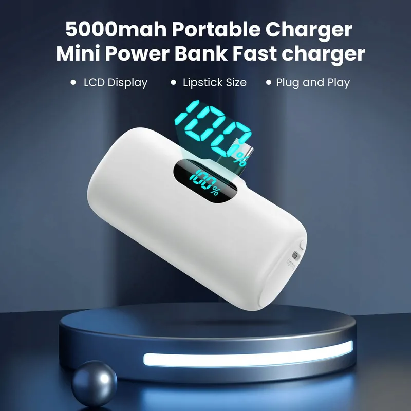 FEOB Power Bank USB C 5000mAh Snel Opladen LCD Samsung — foto 6