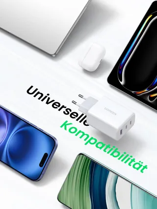 UGREEN USB C Oplader 65W 3-Poorts PPS Snellader — miniatuur 6