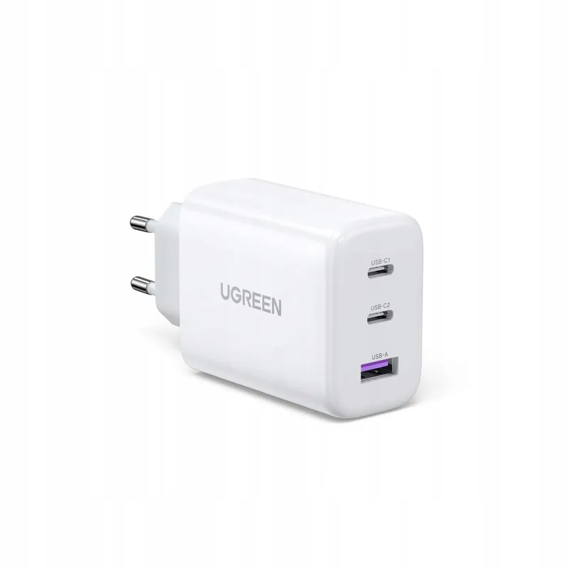 UGREEN USB C Oplader 65W 3-Poorts PPS Snellader — foto 1