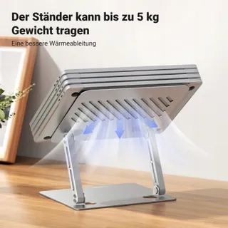 UGREEN Verstelbare Opvouwbare Laptopstandaard Geventileerd 10-17,3 Inch — miniatuur 3