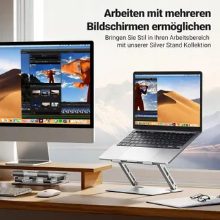 UGREEN Verstelbare Opvouwbare Laptopstandaard Geventileerd 10-17,3 Inch — miniatuur 5
