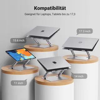 UGREEN Verstelbare Opvouwbare Laptopstandaard Geventileerd 10-17,3 Inch — miniatuur 7