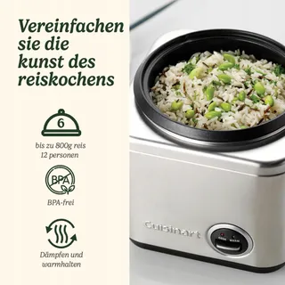 CUISINART Rijst- en Granenkoker Stomen Warmhouden — miniatuur 2