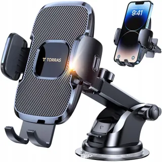 TORRAS Autohouder 3-in-1 Telefoon Voorruit Ventilatierooster — miniatuur 1