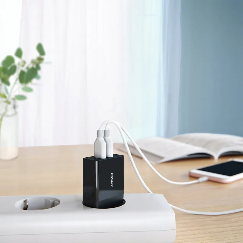 ANKER Netoplader 24W USB Dual Port 2-in-1 — foto 7