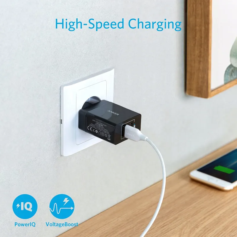 ANKER Netoplader 24W USB Dual Port 2-in-1 — foto 6