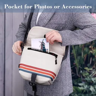 FINTIE Cameratas Voor Polaroid Now+ OneStep+ OneStep 2 Canvas Hoes — miniatuur 3