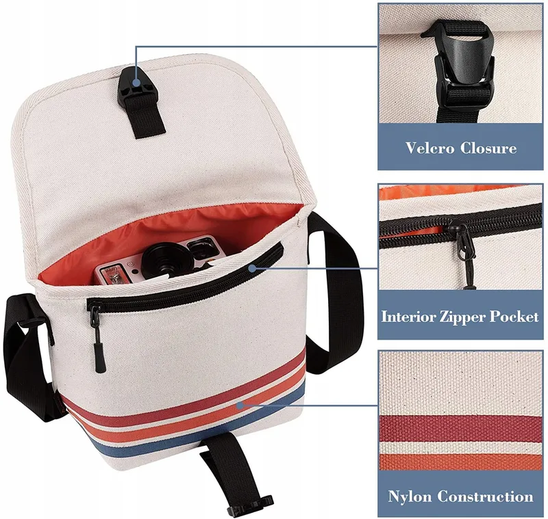 FINTIE Cameratas Voor Polaroid Now+ OneStep+ OneStep 2 Canvas Hoes — foto 2
