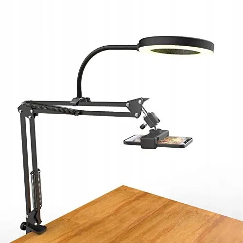 Overhead Statief met Ringlicht Telefoon Camera Streaming — foto 1