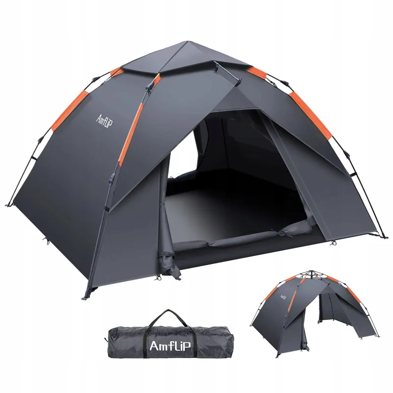 AMFLIP Camping Tent Automatisch 2 Personen Pop Up Licht Waterdicht — foto 1