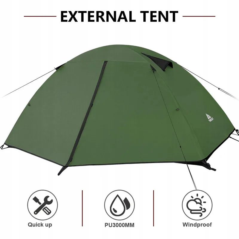 FORCEATT Koepeltent 2-4 Personen Waterdicht Ultralicht — foto 2