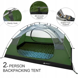 FORCEATT Koepeltent 2-4 Personen Waterdicht Ultralicht — miniatuur 3
