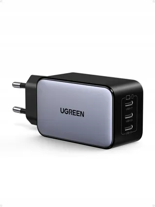 UGREEN Nexode USB C Oplader 65W GaN 3 USB-C Poorten